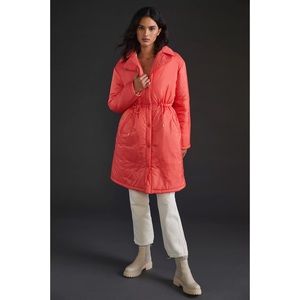 Anthropologie Maeve Cinched Puffer Coat